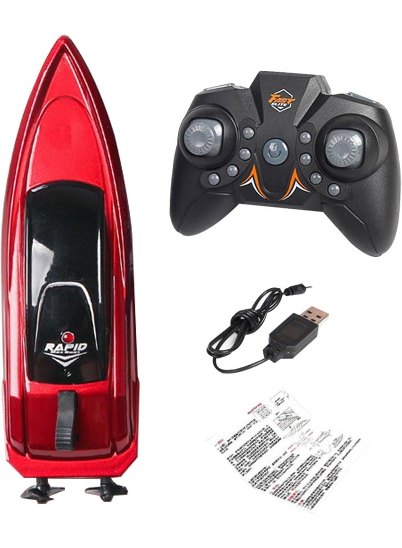 HALAMODO 【Mini RC Boat】Wireless Remote Control Speed Boat Auto-Flipping Toy Ship | For Kids Aged 6+ | Dual Motor Powerful Drive | 2.4G Anti-Interference Signal | Waterproof Sealed Structure | Premium Car Paint With UV Coating | 15-Min Charge For 12-Min Play | 20M Control Range | Compact For Bathtub/Kiddie Pool | Auto Power-On Safety Design | Low Battery Indicator - Image 2